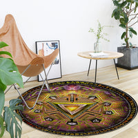 Manipura Circular Rug | Solar Plexus Chakra