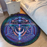 Vishuddha Circular Rug | Throat Chakra