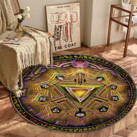 Manipura Circular Rug | Solar Plexus Chakra