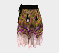 Manipura Solar Plexus Chakra Wrap Skirt, Solar Plexus Sacred Geometry Festival Skirt, Asymmetrical Wearable Art, Radiant Festival Fashion