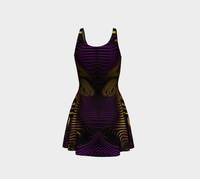 Velvet Wave Flare Dress