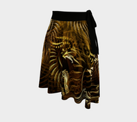 Sol Invictus Wrap Skirt, Solar Sacred Geometry Skirt, Asymmetrical Festival Clothing, Mythic Festival Fashion, Wearable Art