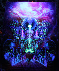 UV Active NEON Lycra Tapestry / Backdrop - As Within, So Without