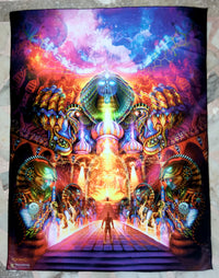 UV Active NEON Lycra Tapestry / Backdrop - As Within, So Without
