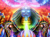 UV Active NEON Lycra Tapestry / Backdrop - As Within, So Without
