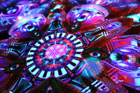 UV Active NEON Lycra Tapestry / Backdrop - Asteroidea Venusia