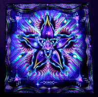 UV Active NEON Lycra Tapestry / Backdrop - Cerebral Moksha