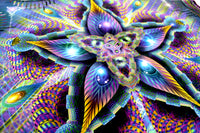 UV Active NEON Lycra Tapestry / Backdrop - Cerebral Moksha