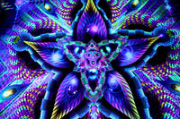 UV Active NEON Lycra Tapestry / Backdrop - Cerebral Moksha