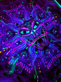 UV Active NEON Canvas Backdrop - Ðëòxÿríßøñµçlëìç HÿÞêrdïmèñsîøñ