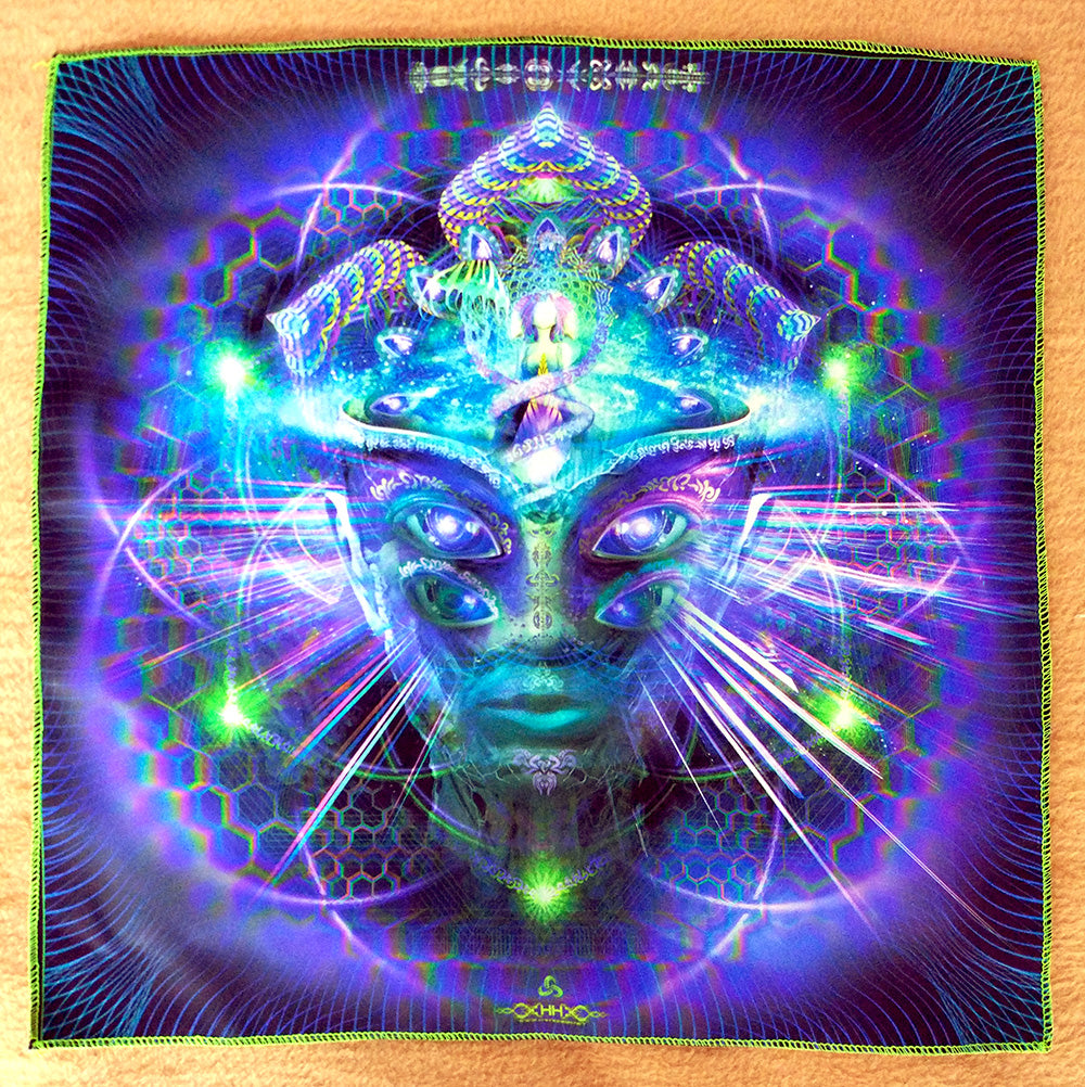 UV Active NEON Satin Backdrop - Divine Moment of Truth