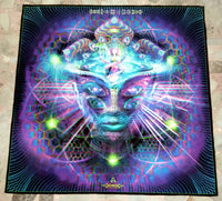 UV Active NEON Satin Backdrop - Divine Moment of Truth (Large)