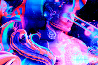 UV Active NEON Canvas Backdrop - Heal Thyself