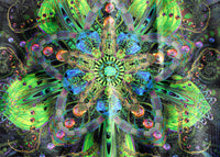 UV Active NEON Canvas Backdrop -Spagyric Spirit 66 x 66 cm