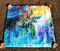 UV Active NEON Canvas Backdrop - Dynamo 77 x 77 cm