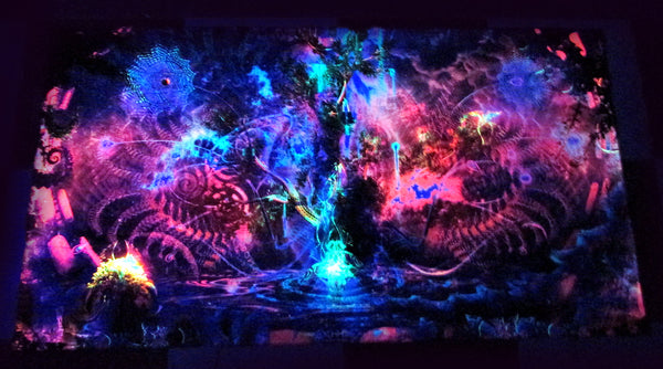 UV Active NEON Lycra Tapestry / Backdrop