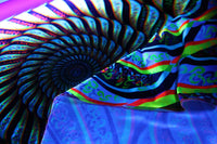 NEON Lycra Tapestry / Backdrop - Phonetic Vortex