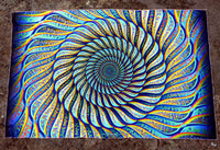 NEON Lycra Tapestry / Backdrop - Phonetic Vortex
