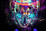 Neon UV Active Lycra Tapestry / Backdrop of Reclaiming the Throne