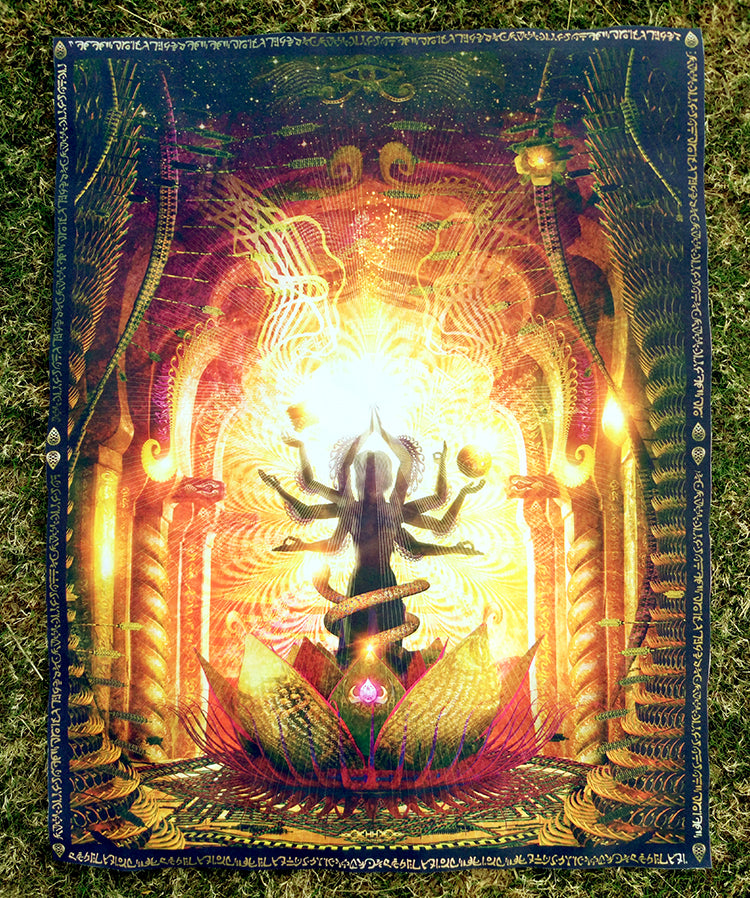 Lycra Tapestry / Backdrop of Temple of Scintillating Sights