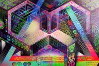 "Translinguistic Equation" Stretched Canvas Print (Prismatic Version)