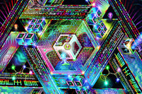 Limited Edition Stretched Canvas Print of "Trinary Transcendence"