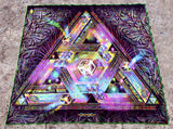 UV Active NEON Lycra Tapestry / Backdrop of Trinary Transcendence