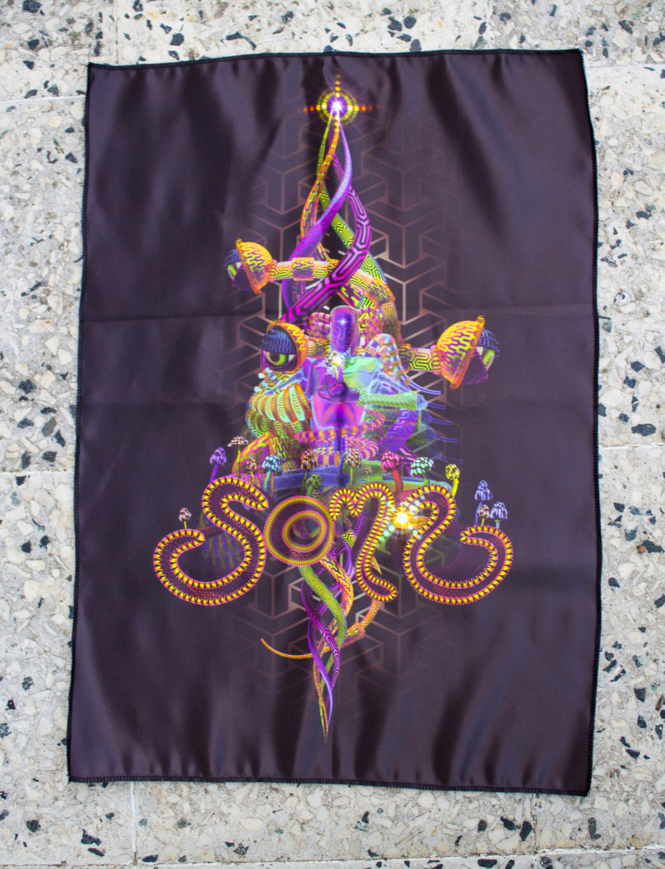 UV Active NEON Canvas Backdrop - Soma 57 x 40 cm