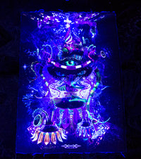 UV Active NEON Canvas Backdrop - Copelandian Paradigm