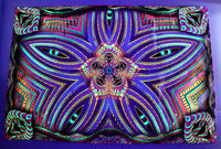 UV Active NEON Lycra Tapestry / Backdrop - Vaulted