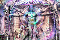 Archival stretched canvas print of "Vitruvian Spirit"