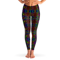 Prismatic Overlay Mesh Pocket Legging