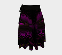 Velvet Dream Wrap Skirt, Dreamlike Surreal Art Skirt, Asymmetrical Festival Clothing, Ethereal Festival Fashion, Wearable Art