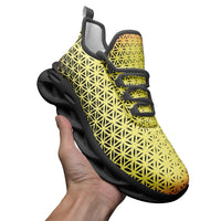 Golden Flower Unisex Bounce Mesh Knit Sneakers