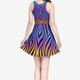 Xenowave Women's Sleeveless Midi Casual Flared Skater Dress