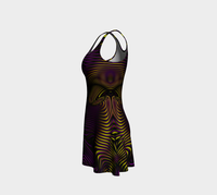 Velvet Wave Flare Dress