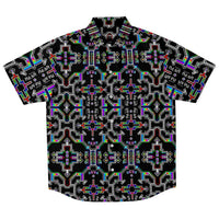 Prismatic Grid Button Down Shirt