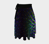 Starseed Wrap Skirt, Cosmic Starseed Art Skirt, Asymmetrical Festival Clothing, Celestial Rave Fashion, Wearable Art