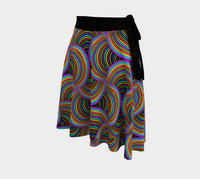 Sacred Seed Wrap Skirt, Sacred Seed Geometry Skirt, Asymmetrical Festival Clothing, Mystical Festival Fashion, Wearable Art