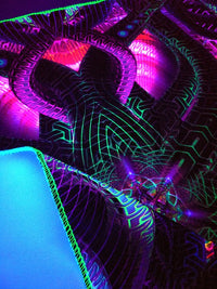 UV Active NEON Canvas Backdrop - Bio Furnace 48 x 48 cm