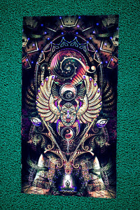 Lycra Tapestry / Backdrop of "Telluric Arcanum"