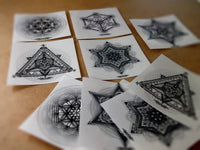 Transparent Sacred Geometry Sticker Pack